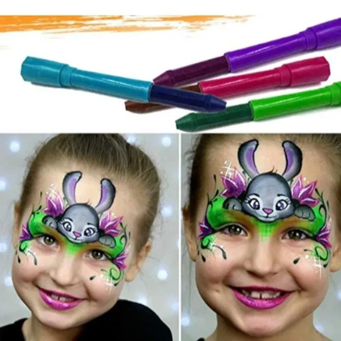 12-Piece: Washable Face Paint Crayons