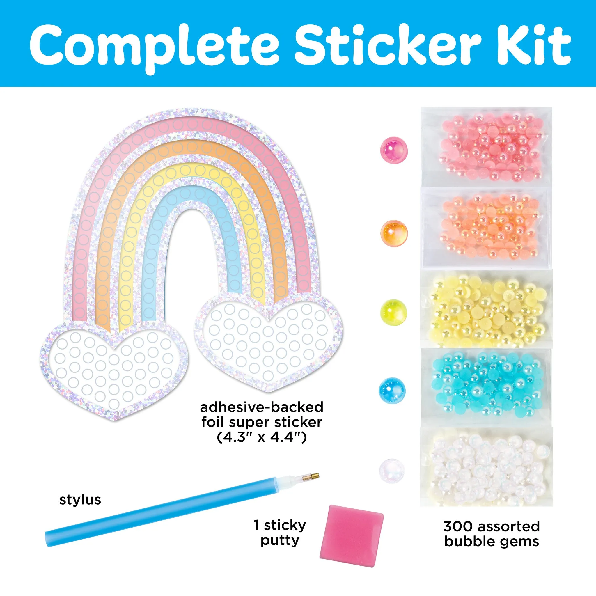 Bubble Gems™  Super Sticker Rainbow - #6469000