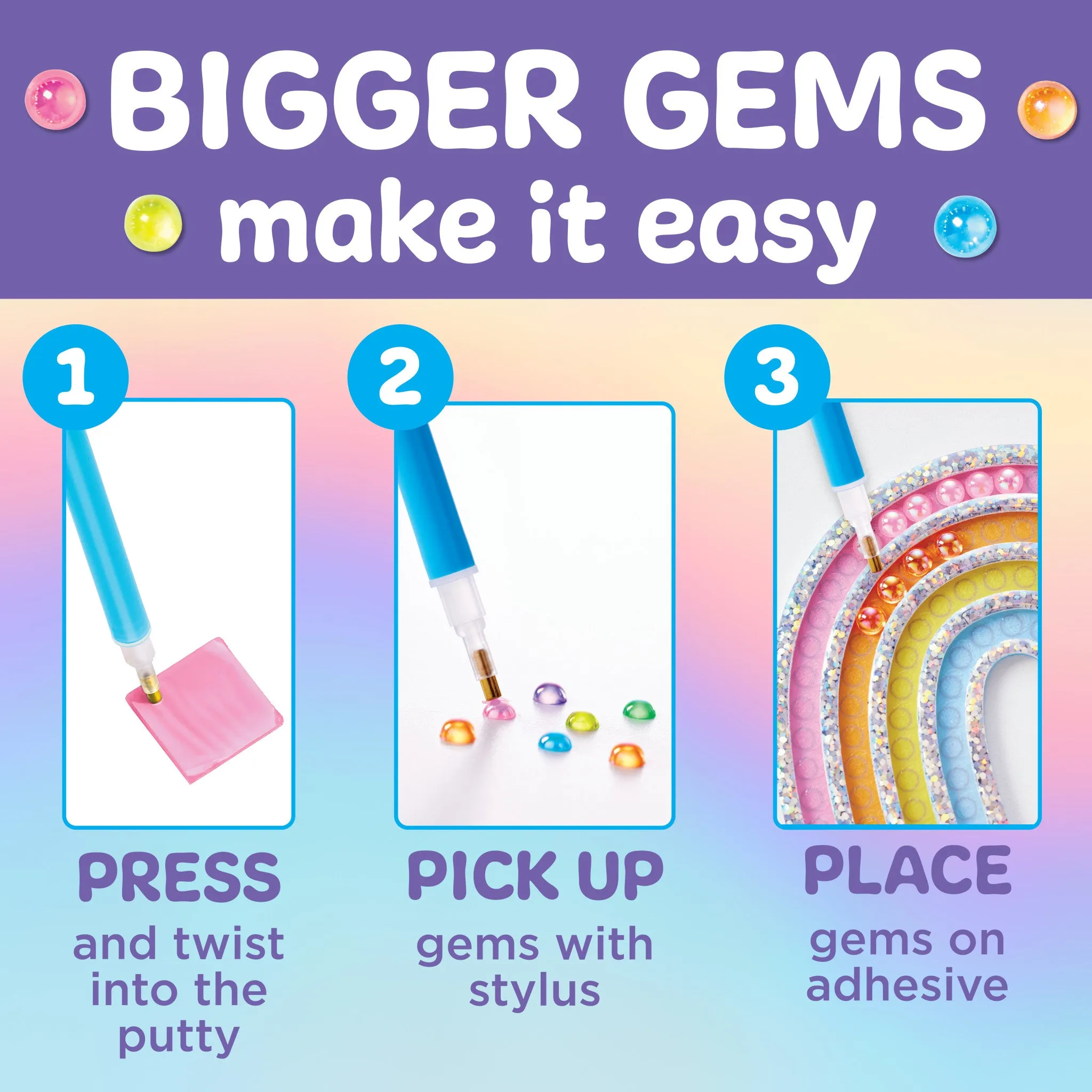 Bubble Gems™  Super Sticker Rainbow - #6469000