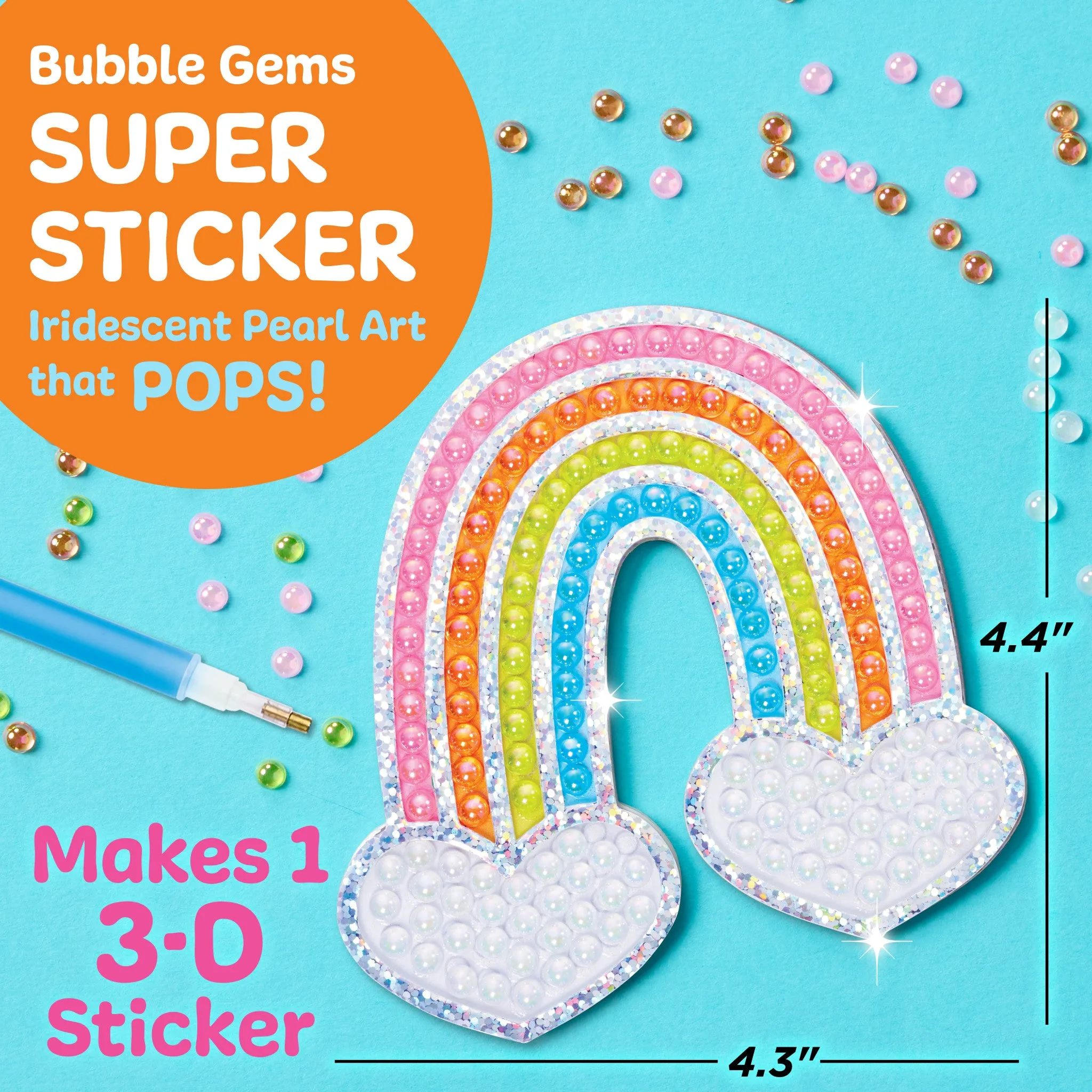 Bubble Gems™  Super Sticker Rainbow - #6469000