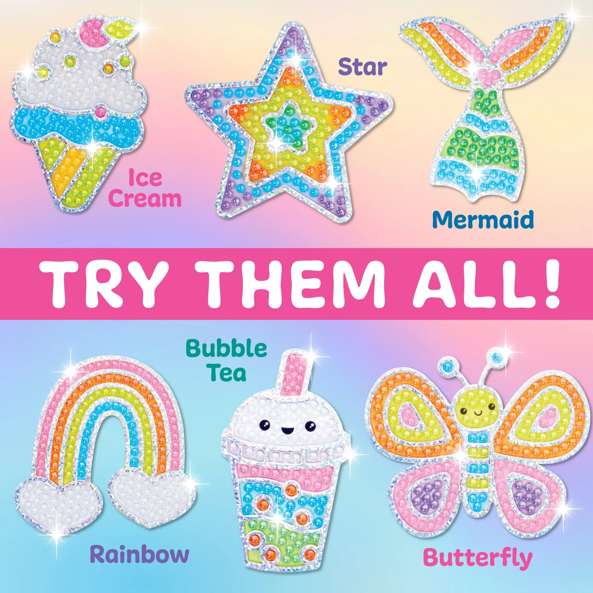 Bubble Gems™  Super Sticker Rainbow - #6469000