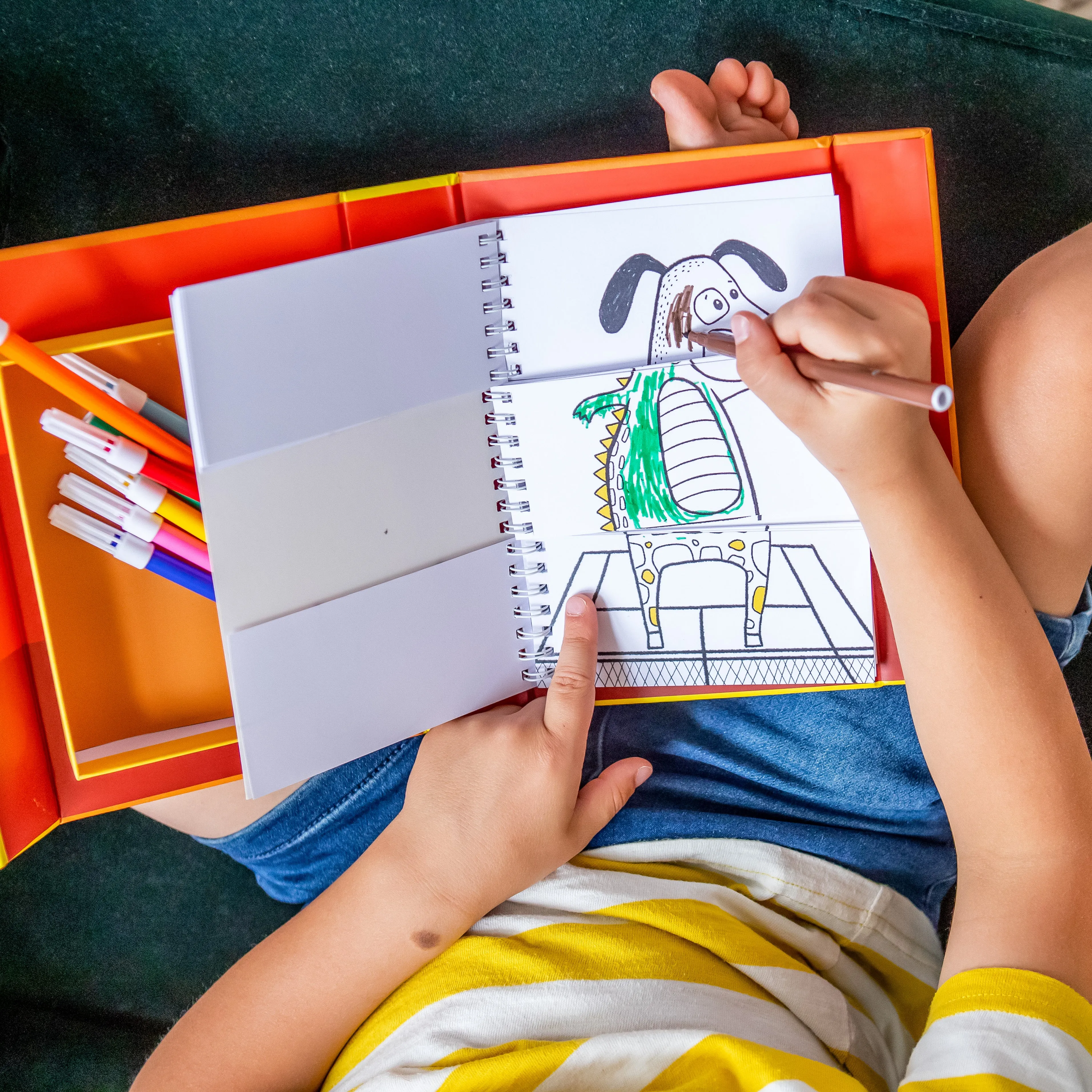 Colouring Set - Animal Mix & Match