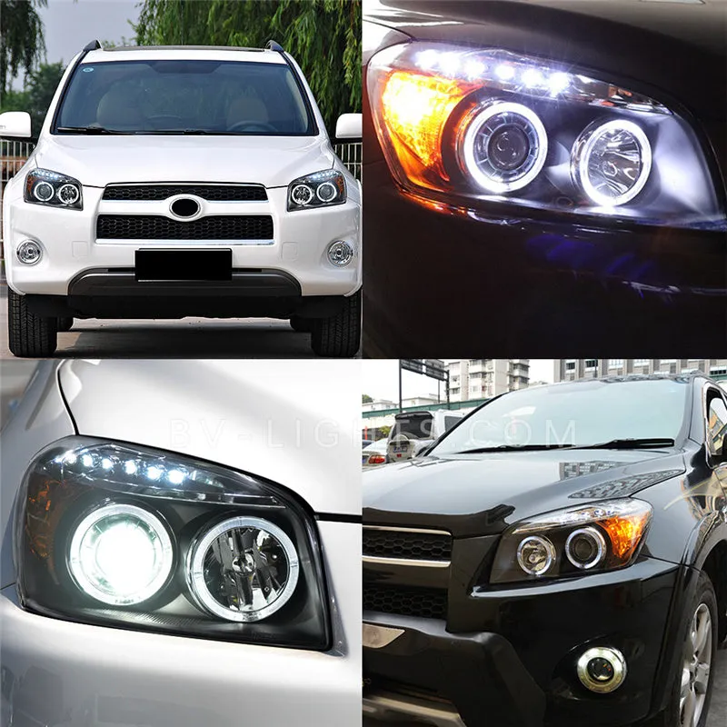 For Toyota RAV4 2006-2012 Upgrade to the Latest Style Modified LED headlight with Daytime running light led  lamp