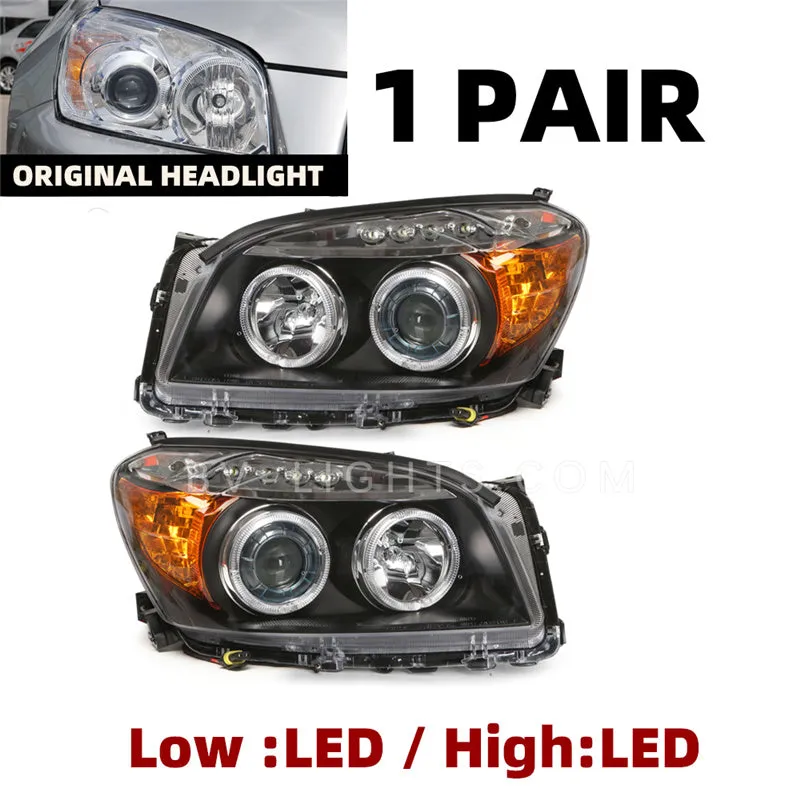 For Toyota RAV4 2006-2012 Upgrade to the Latest Style Modified LED headlight with Daytime running light led  lamp