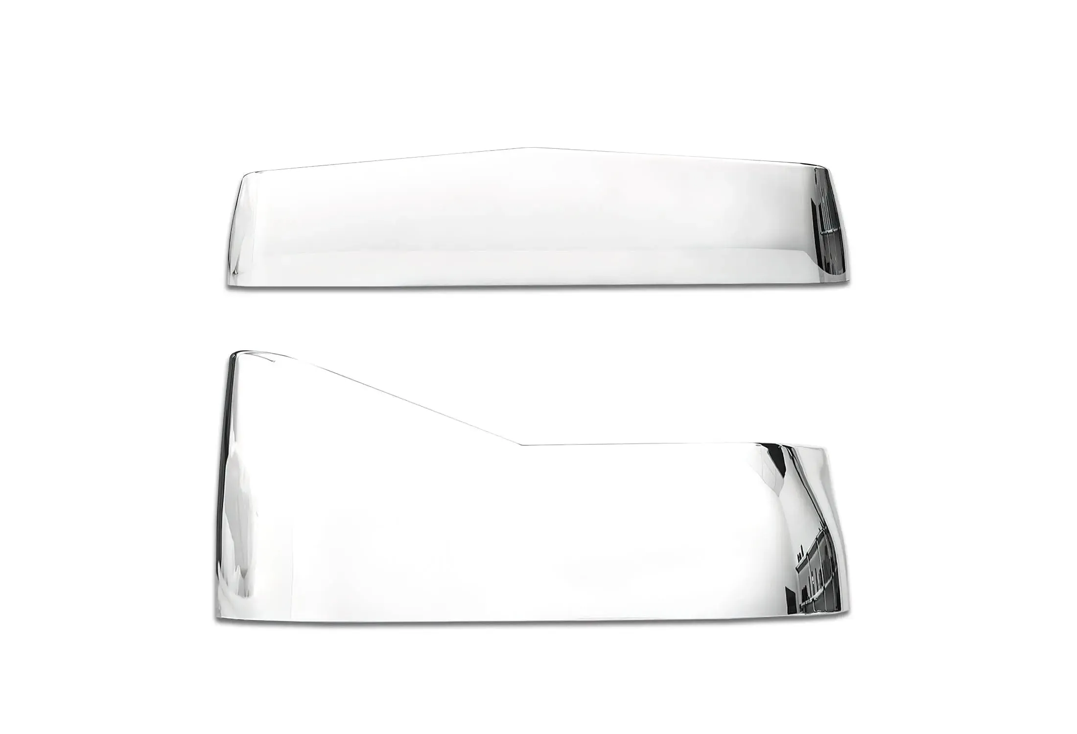 Headlights Bezels Chrome with 12" Amber LED Light Strip Bar Western Star 4900