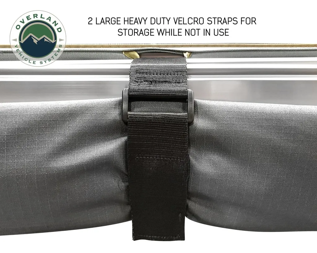 Overland Vehicle Systems 19609907 OVS Nomadic Awning 180 - Dark Gray Cover With Black Cover Universal