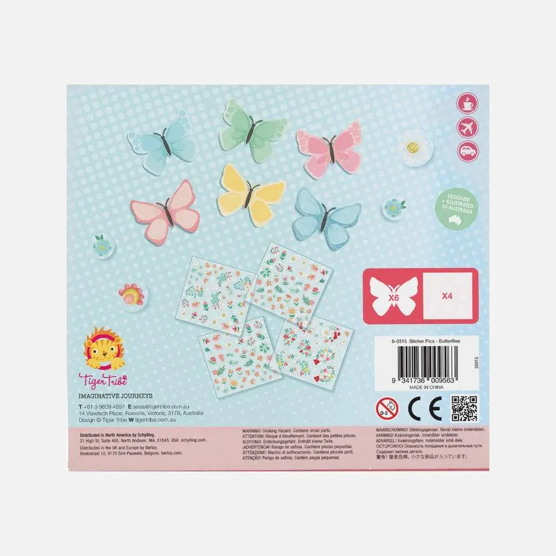 Tiger Tribe Sticker Pics - Butterflies